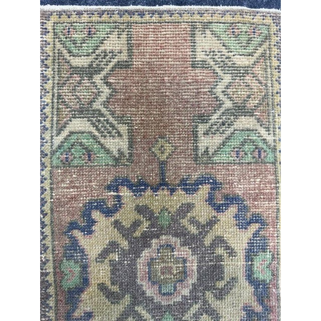 Turkish Yastik Rug 1'5" x 2'11" For Sale - Image 4 of 5