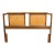 Mid-Century Walnut Queen Headboard With Cane Panels For Sale