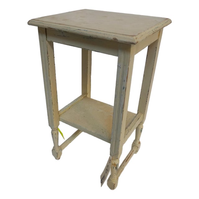 1990s Small Painted Wood Side Table For Sale