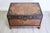 Early 20th Century Chinese Yangjiang Lacquered Leather Trunk Chest With Calligraphy For Sale - Image 4 of 15