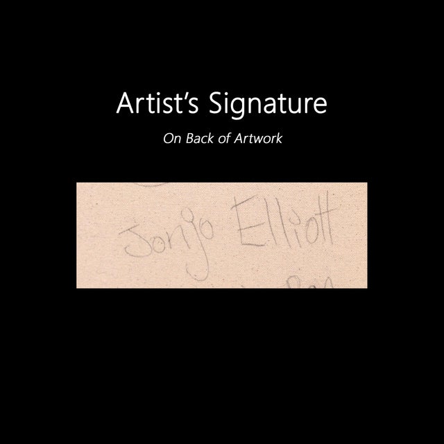 Blue The Day We Ran Away - Abstract Colorful Botanical Floral Original Artwork by Jonjo Elliott For Sale - Image 8 of 8