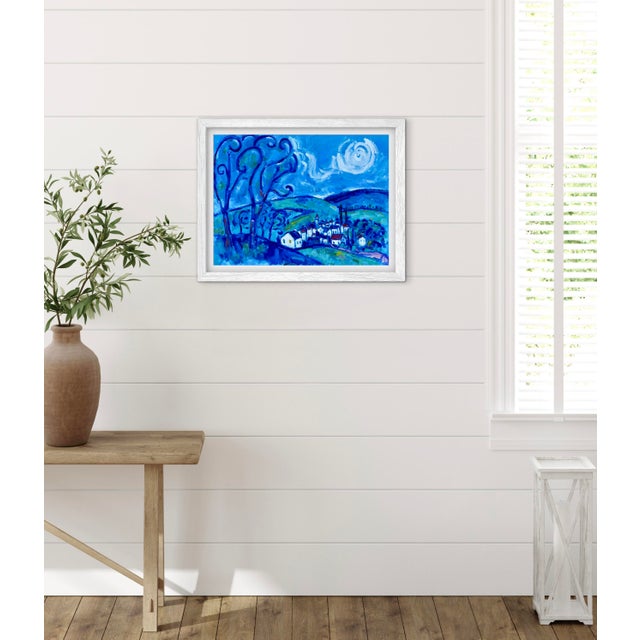 Night Song - Modern Impressionist Original Oil Landscape For Sale - Image 4 of 8