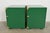 Henredon Mid-Century Hollywood Regency Campaign Green Lacquered Nightstands, Newly Refinished For Sale - Image 10 of 12
