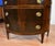 1920s Antique English Regency Flame Mahogany Banded Satinwood Half-Moon Demi-Lune For Sale - Image 6 of 16