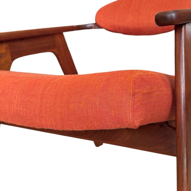 1950s Walnut 916-Cc Lounge Chairs Attributed to Adrian Pearsall for Craft Associates - A Pair For Sale - Image 16 of 18