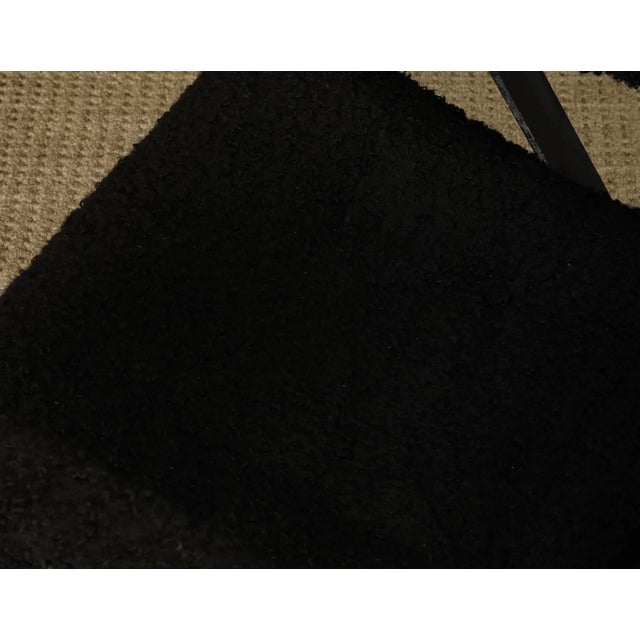 Vintage Mid-Century Milo Baughman Style Chrome Lounge Chair With Black Bouclé, 1970s For Sale - Image 14 of 18