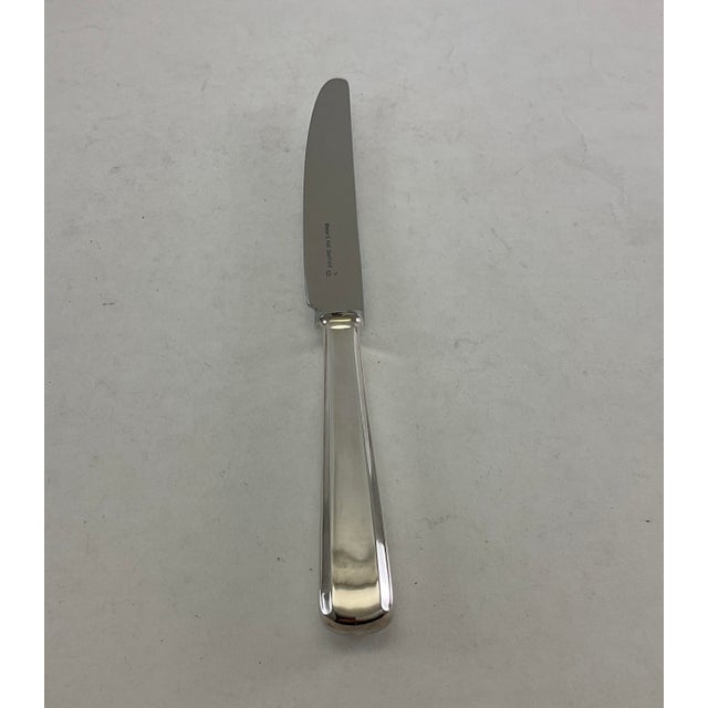 1980s Silver Plated Dinner Knife, Leighton For Sale - Image 16 of 17