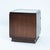 Art Deco Baker Walnut Veneered Nightstands in Copper and Cut Glass Accents, 1950s, Set of 2 For Sale - Image 17 of 18