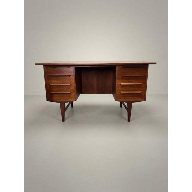 Mid Century Danish Teak Desk, 1960s For Sale - Image 4 of 8