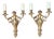 French Louis XV Style Gilt Bronze Cherub Wall Sconces, 1930, Set of 2 For Sale