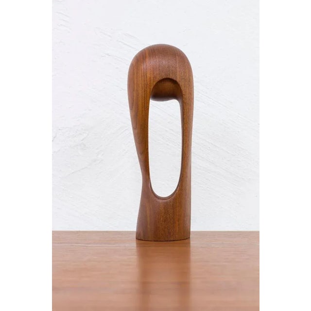 Wood Sculpture by Simon Randers, 1950s For Sale - Image 7 of 11