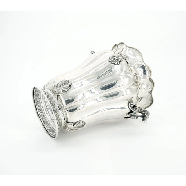 19th Century Sterling Silver Barware Wine Cooler / Ice Bucket For Sale - Image 12 of 12