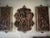 Hand Carved Wood Chinese Wall Plaque Set - 3pc Vintage Chinoiserie Garden Panels For Sale - Image 15 of 18