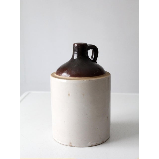 Antique Stoneware Jug With Brown Glaze For Sale - Image 11 of 12