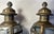 1980s Antique Brass Carriage Buggy Oil Lamps Set of 2 – Vintage Decorative Lanterns For Sale - Image 5 of 12