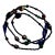 Ralph Lauren Molded Glass Beaded Long Single Strand Necklace For Sale