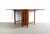 1960s Danish Modern Drop Leaf Hide a Way Table With 4 Folding Chairs - 5 Pieces For Sale - Image 4 of 7