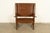 Brown Stickley Style Antique Mission Oak Arts & Crafts Metamorphic Library Table Monk's Chair | Newly Refinished For Sale - Image 8 of 15