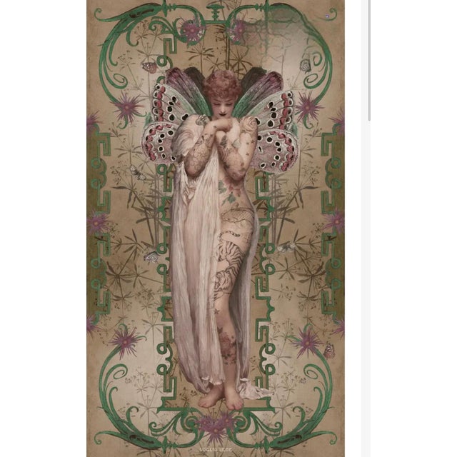Large Angel Velvet Panel by Vogliobene, in New conditions. Designed from 2000 Labeled by Maker