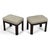Gordons Inc. Pair of Gordon's Stools Upholstered in Silk For Sale - Image 4 of 7