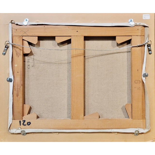 Roger Muhl -Abstract Countryside Landscape at Spring -Oil Painting For Sale - Image 9 of 9