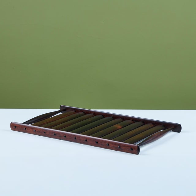 Jens Quistgaard Slatted Rosewood Tray for Dansk "Rare Woods" Collection For Sale - Image 11 of 12