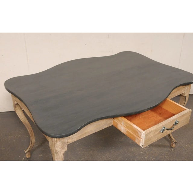 French 19th Century Desk with Shapely Legs & Top For Sale - Image 10 of 11