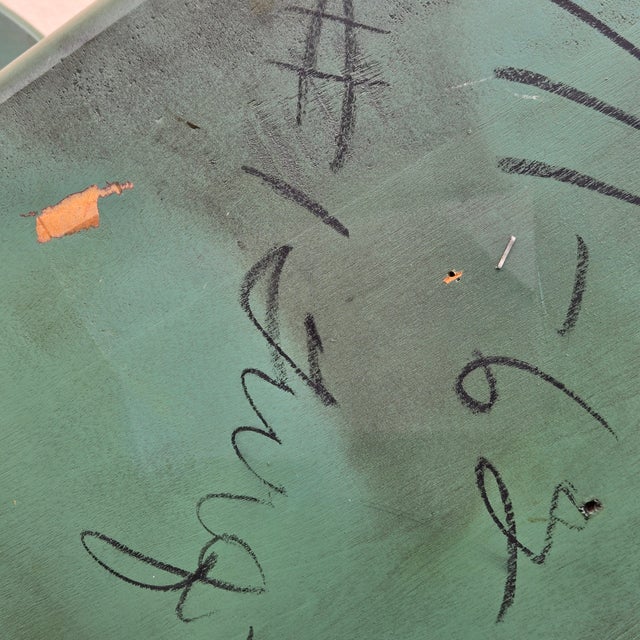 1960s Vintage Windsor Writing Chair by Barnard & Simonds Co. In Green For Sale - Image 15 of 15