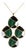 Mid 20th Century Ippolita Malachite MOP Onyx 18k Yellow Gold 4 Mosaic Large Pendant Necklace For Sale