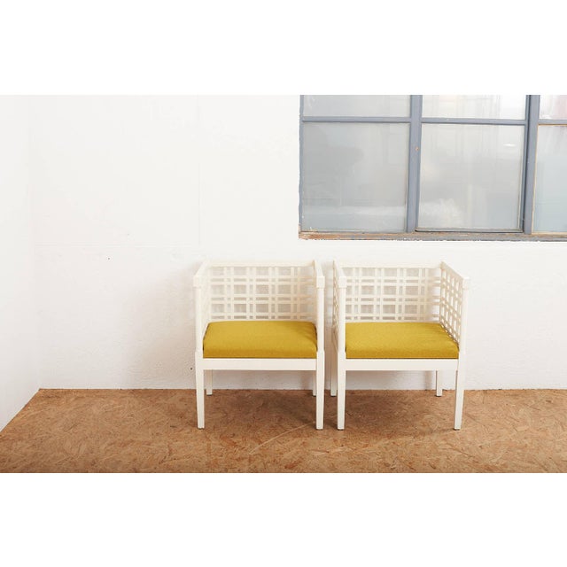 Armchairs in Wooden Frame, Set of 2 For Sale - Image 12 of 13