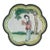 Early 20th Century Chinese Canton Enamel Figural Dish, Petite in Scale For Sale