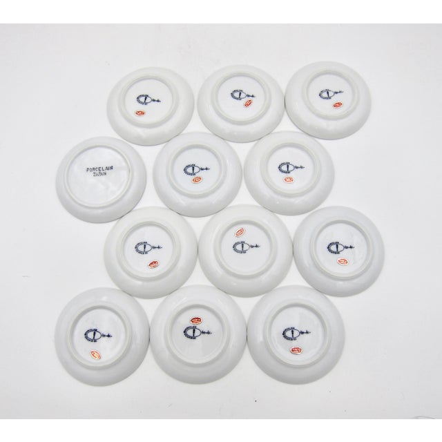 1950s Lagardo Tackett White Porcelain Espresso Cup & Saucer Set of 12 For Sale - Image 11 of 11