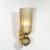 Pair of Modernist Hand-Blown Murano Fluted Glass Sconces in Frosted Smoked Topaz For Sale - Image 4 of 18