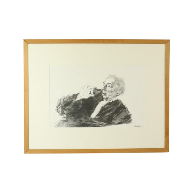 Herwig Driesschaert, Pleading Lawyer, 1974, Charcoal on Paper, Framed For Sale - Image 14 of 14