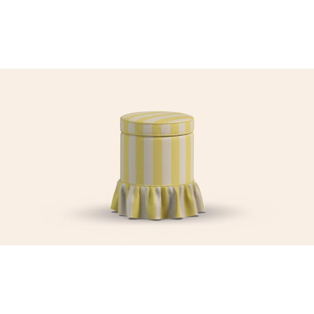 Citron Aurora Ottoman by Ceraudo For Sale - Image 5 of 6