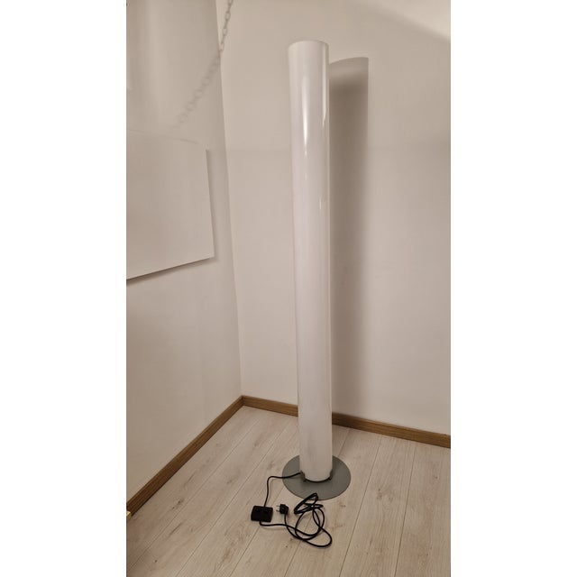 Flos Floor Lamp with Steel Base by Achille Castiglioni for Flos For Sale - Image 4 of 8