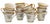 Traditional 1900s Lenox "Castle Garden" Footed Cups & Saucers; Set/12 For Sale - Image 3 of 10