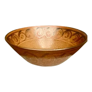 Wishon-Harrell Massive Stoneware Pottery Bowl California 1970s
