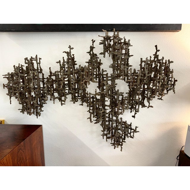 Large Iron Brutalist Sculpture Attributed to Daniel Gluck For Sale In Palm Springs - Image 6 of 12