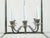Mid 20th Century French Nickel Lantern with Six Scrolling Arms and Glass Panels For Sale - Image 4 of 9