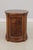 Pair Henredon Round Walnut Living Room Lamp End Tables For Sale In Philadelphia - Image 6 of 16