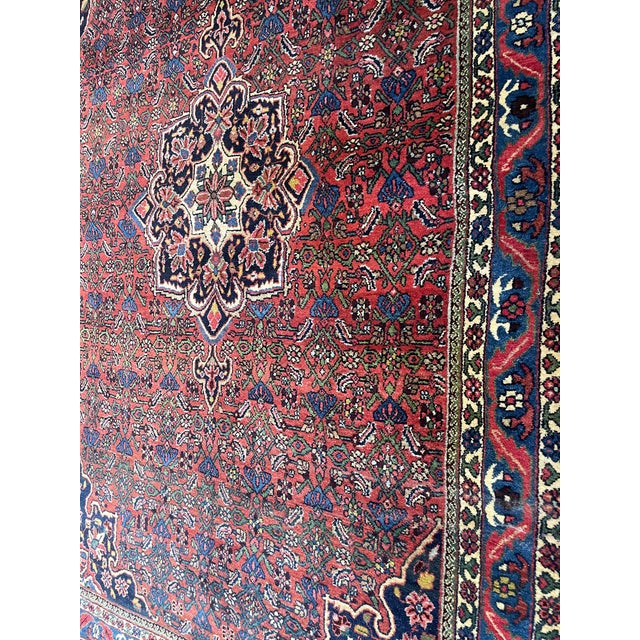Red Antique Persian Bidjar Rug For Sale - Image 8 of 8