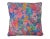 Vintage Impressionism Boho Chic Rainbow Floral Fiber Filled Throw Pillow For Sale - Image 11 of 11