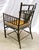 Wood 1950s Burnt Bamboo Cane Seat Dining Chairs- Set of 4 For Sale - Image 7 of 18