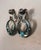 Vintage Abalone Sterling Door Knocker Earrings - A Pair For Sale - Image 6 of 7