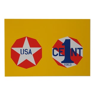 Robert Indiana, American Dream, New Glory Penny, Original Screenprint For Sale