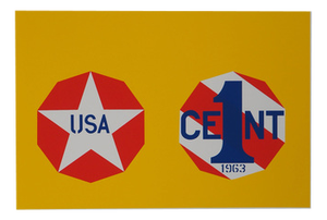 Robert Indiana, American Dream, New Glory Penny, Original Screenprint
