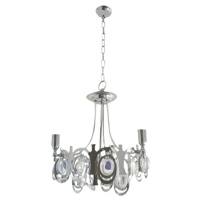 Small Chandelier by Gaetano Sciolari, 1960s For Sale