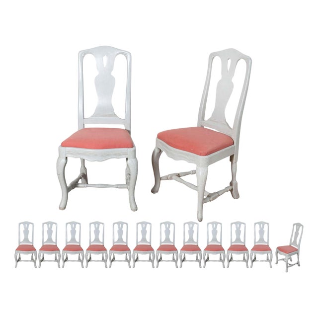 19th Century Set of 12 Side Chairs Circa 1880 For Sale