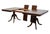 Wood Vintage Antique Solid Mahogany Traditional Duncan Phyfe Style 114" Double Pedestal Dining Table For Sale - Image 7 of 10
